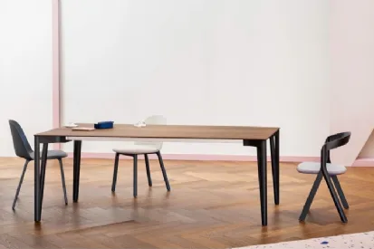 Tavolo fisso in legno Decapo di Miniforms