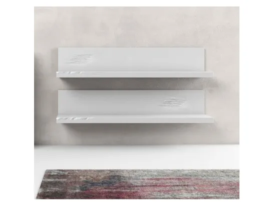 Mensola Line in finitura laccato bianco di Adriani e Rossi