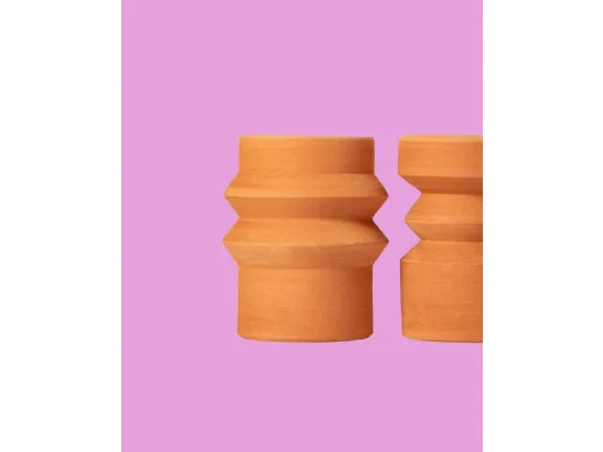 Tavolini in terracotta Mila e Milo di Miniforms