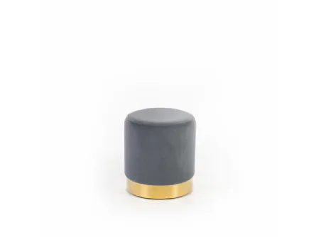 Pouf Toffee in velluto con struttura in metallo di Stones