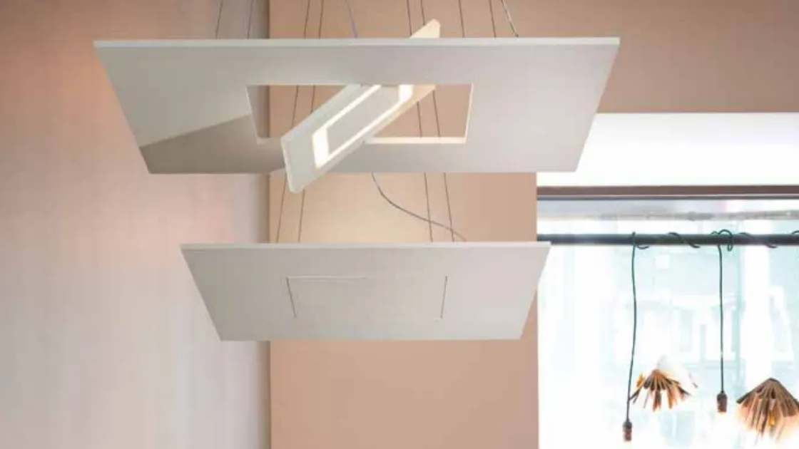 Lampada sospesa Biquadro di Cattaneo
