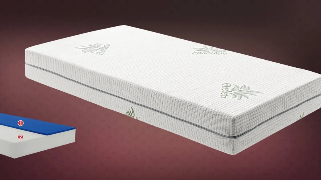 Materasso in memory foam Baby Aloe Memory pensato per i più piccoli di Ideare