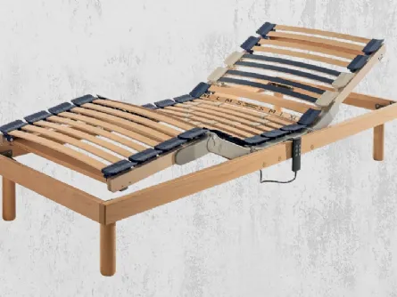 Rete Letto anatomica in legno Capri con Motore Compatto di Ideare