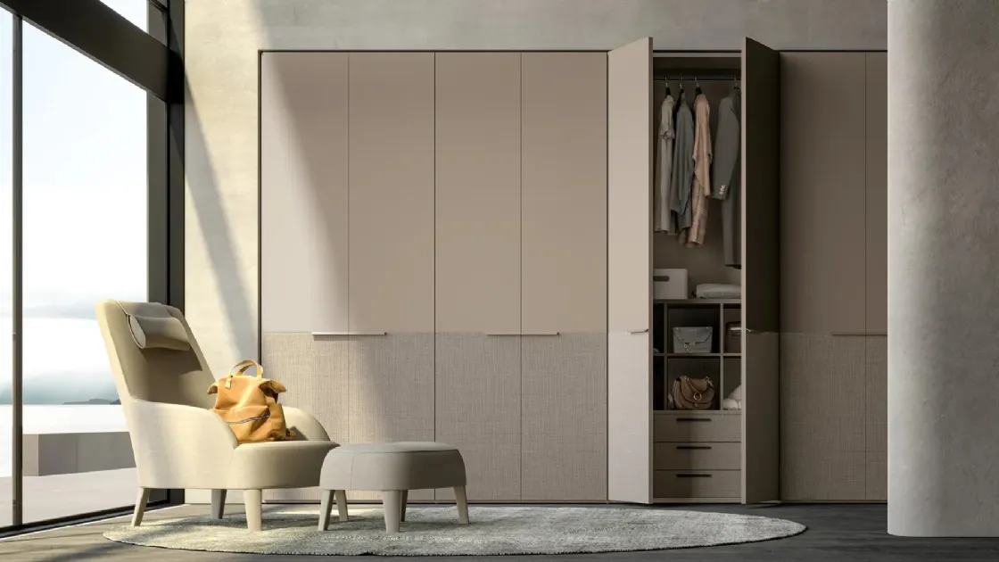 Armadio Atelier a battente con ante bicolore Double di Adok