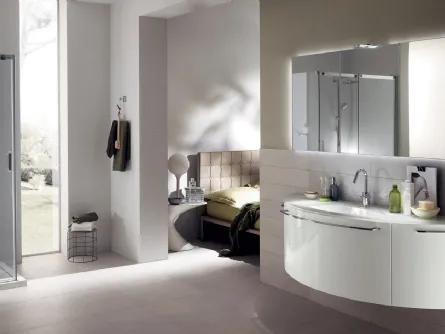 Mobile da Bagno Aquo Laccato Lucido Bianco di Scavolini Bathrooms