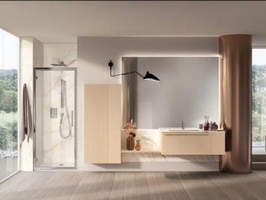 Mobile da Bagno Aquo Laccato Opaco Cipria di Scavolini Bathrooms