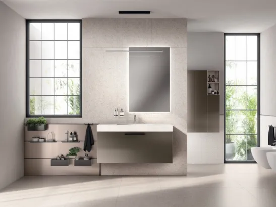 Mobile da Bagno Aquo Laccato Opaco Perlato di Scavolini Bathrooms