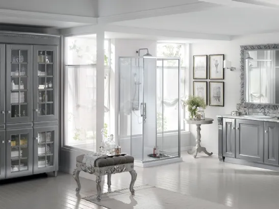 Mobile da Bagno Baltimora in laccato opaco Grigio Vulcano di Scavolini Bathrooms