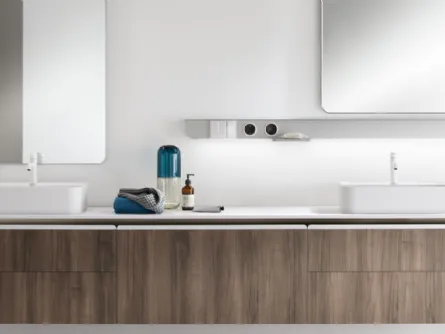 Mobile da Bagno Dandy Plus in Noce Garden di Scavolini Bathrooms