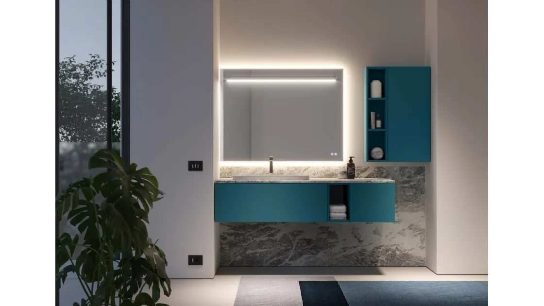 Mobile da Bagno sospeso Dogma 04 di Ideagroup