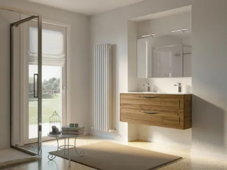 Mobile da Bagno sospeso in laminato effetto legno Dressy 10 di Ideagroup