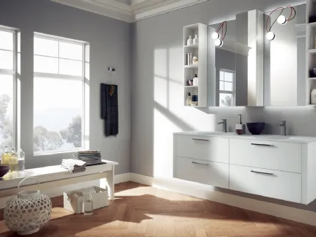 Mobile da Bagno Font in laccato opaco Bianco di Scavolini Bathrooms