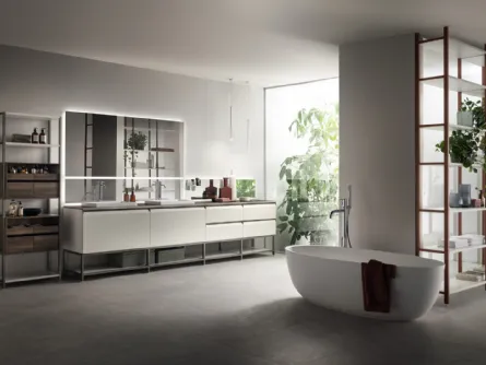 Mobile da Bagno Formalia Laccato Opaco Bianco Prestige di Scavolini Bathrooms