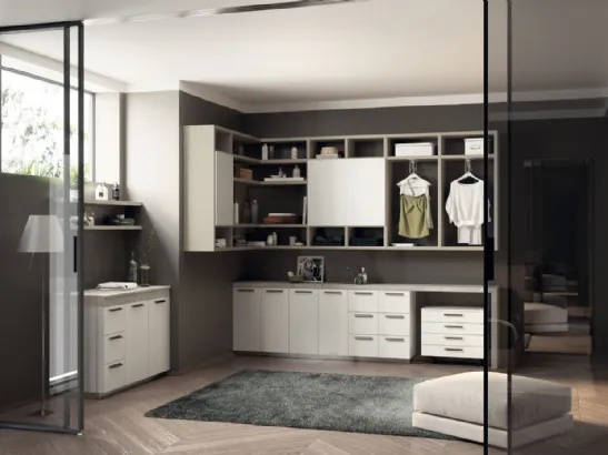 Mobile da Bagno Laundry Space Aquo in Decorativo Bianco di Scavolini Bathrooms