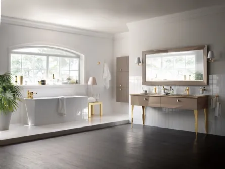 Mobile da Bagno Magnifica Laccato Lucido Grigio Tundra di Scavolini Bathrooms