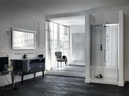 Mobile da Bagno Magnifica Laccato Lucido Nero Ardesia di Scavolini Bathrooms