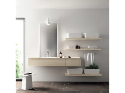 Mobile da Bagno Qi in Decorativo Olmo Kuuki 02 di Scavolini Bathrooms