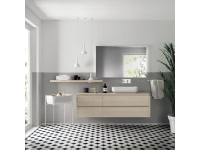 Mobile da Bagno Qi in Decorativo Olmo Kuuki 03 di Scavolini Bathrooms