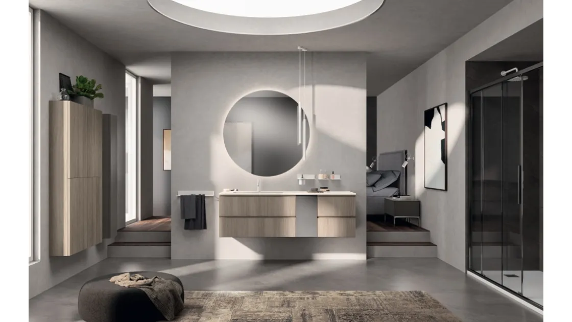 Mobile da Bagno Rivo Decorativo Noce Bancha di Scavolini Bathrooms