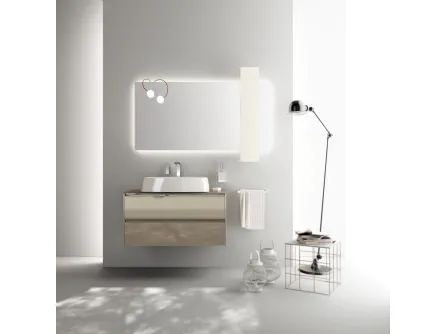 Mobile da Bagno Rivo Laccato Lucido Visone di Scavolini Bathrooms