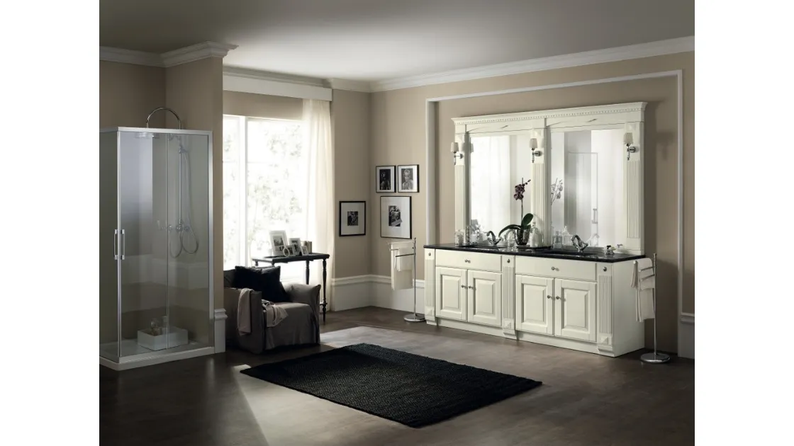 Mobile da Bagno Baltimora Frassino Bianco Assoluto di Scavolini Bathrooms