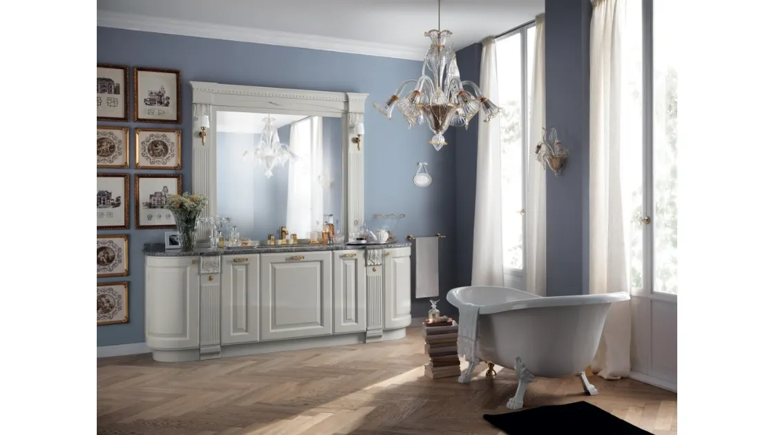 Mobile da Bagno Baltimora Laccato Opaco Grigio Airone di Scavolini Bathrooms