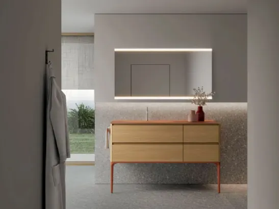 Mobile da Bagno Seventy|Form 12 in frassino naturale di Ideagroup