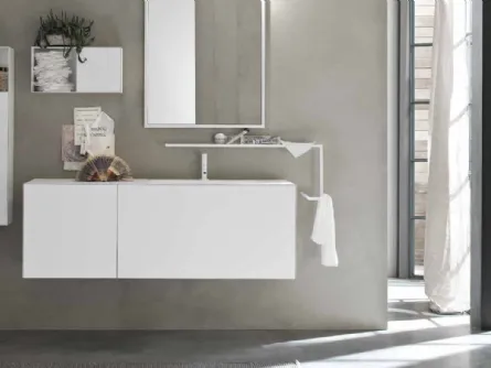 Mobile da Bagno in laccato Bianco opaco Start Line 10 di Ardeco