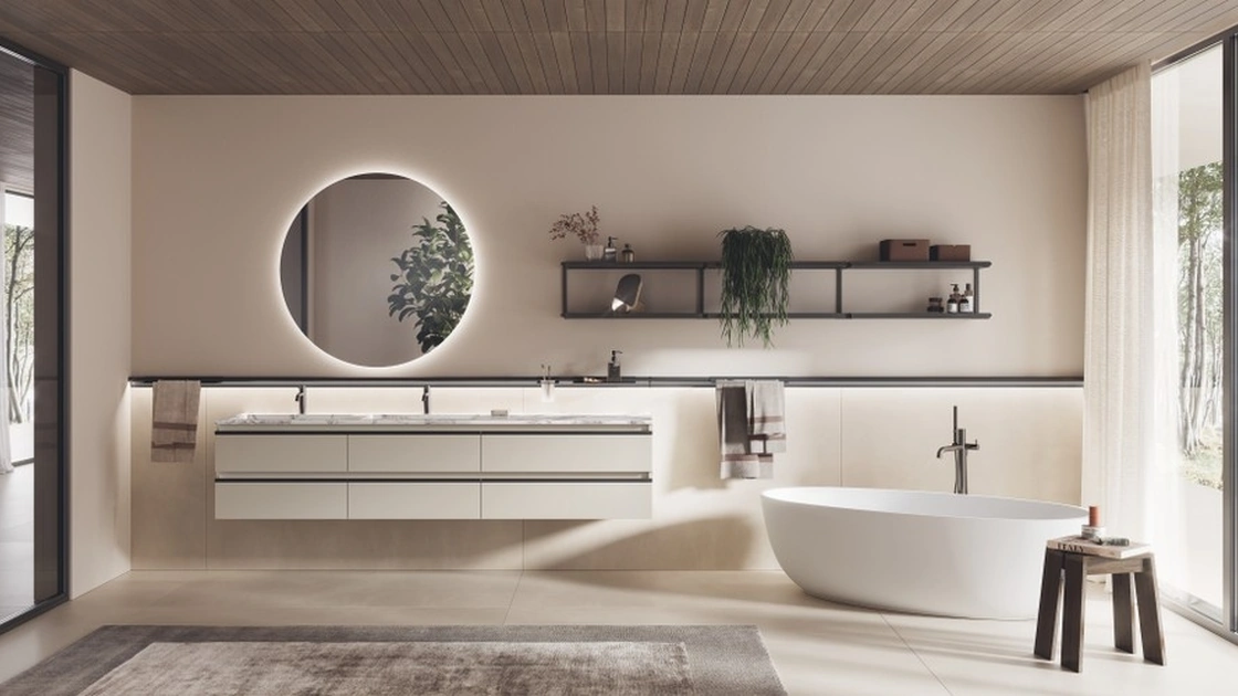 Mobile da Bagno sospeso Stilo Bianco Prestige di Scavolini Bathrooms