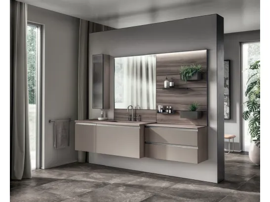 Mobile da Bagno Tratto in Decorativo Grigio Selce di Scavolini Bathrooms