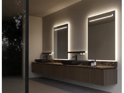 Mobile da Bagno sospeso in rovere visone ViaCondotti 09 di Ideagroup