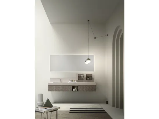 Mobile da Bagno in rovere serigrafato Vintage 06 A Touch of Grey di Ardeco