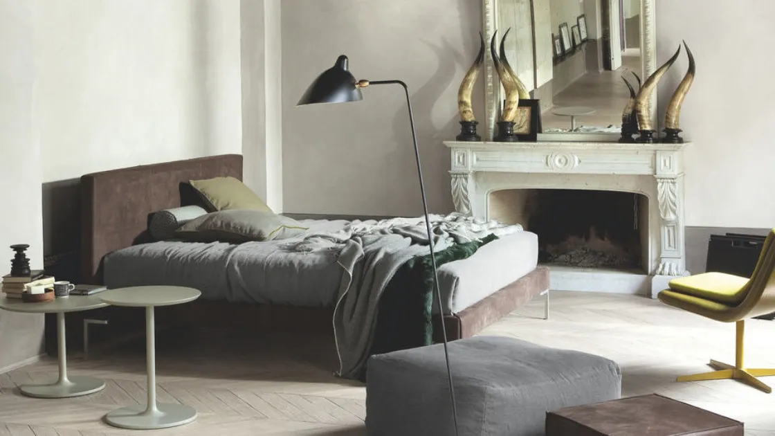 Letto matrimoniale imbottito Max di Twils