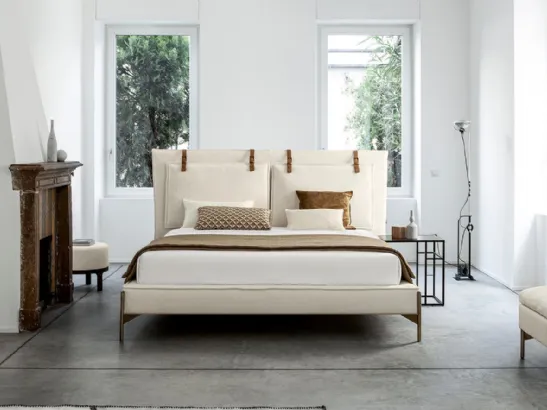 Letto in tessuto con testiera SP2802 Belt di Twils