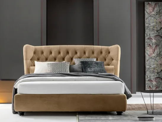 Letto con testiera in tessuto trapuntato Tommy Capitonné Twils