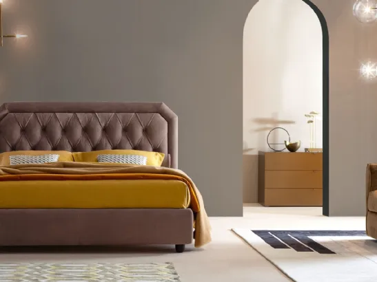 Letto Camille Alto Capitonnè di Twils