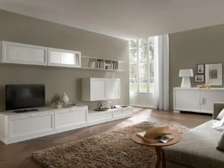 Parete Attrezzata Composizione Zenith 101 in legno di Mobilgam