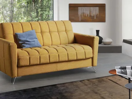 Divano Letto lineare in tessuto trapuntato Mixer de Il Benessere