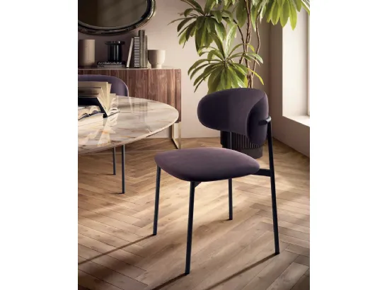 Sedia in nappa Cleo de Di Lazzaro