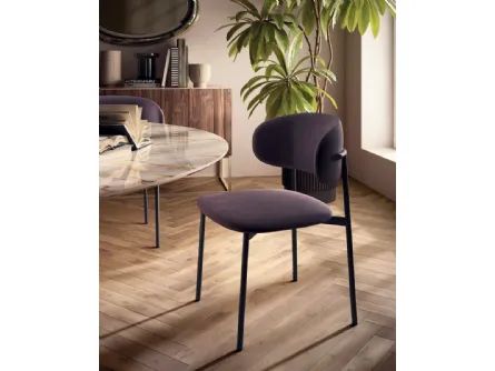 Sedia in nappa Cleo de Di Lazzaro
