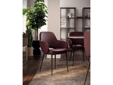 Sedia in pelle Love de Di Lazzaro