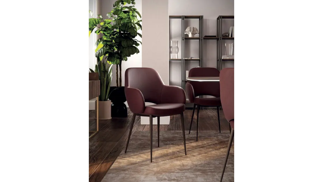 Sedia in pelle Love de Di Lazzaro