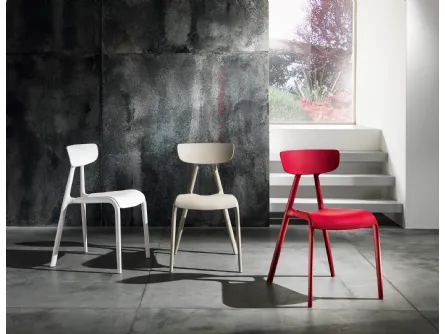 Sedia di design in polipropilene Xenia di MaxHome