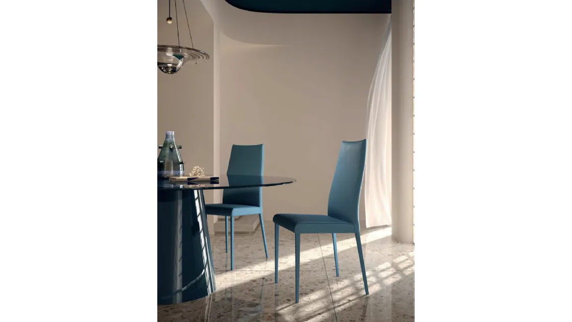 Sedia in pelle Nice de Di Lazzaro