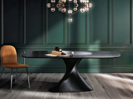 Tavolo di design Matrix in laccato opaco Antracite di MaxHome
