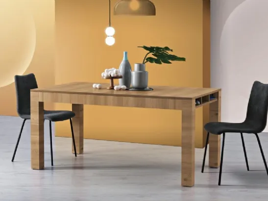 Tavolo da cucina Skema in melaminico effetto legno di MaxHome