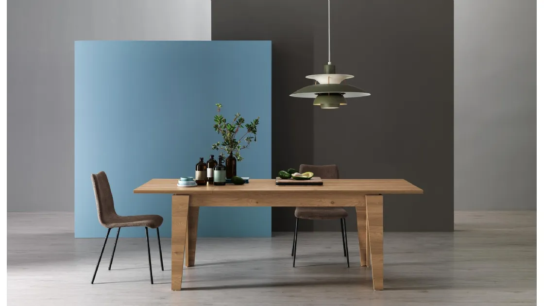 Tavolo da cucina Rigo in melaminico Korona Oak di MaxHome