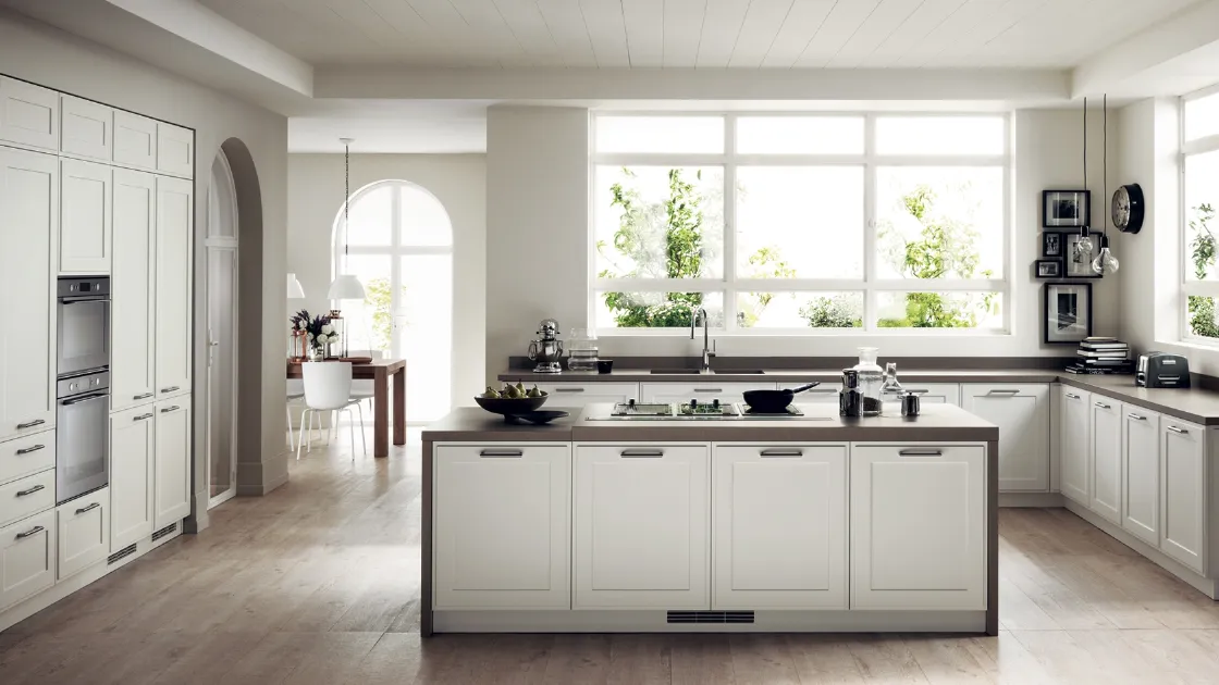 Cucina Classiche Favilla in Laccato opaco ad angolo di Scavolini