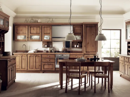 Cucina Classica Favilla in Rovere Nodato di Scavolini