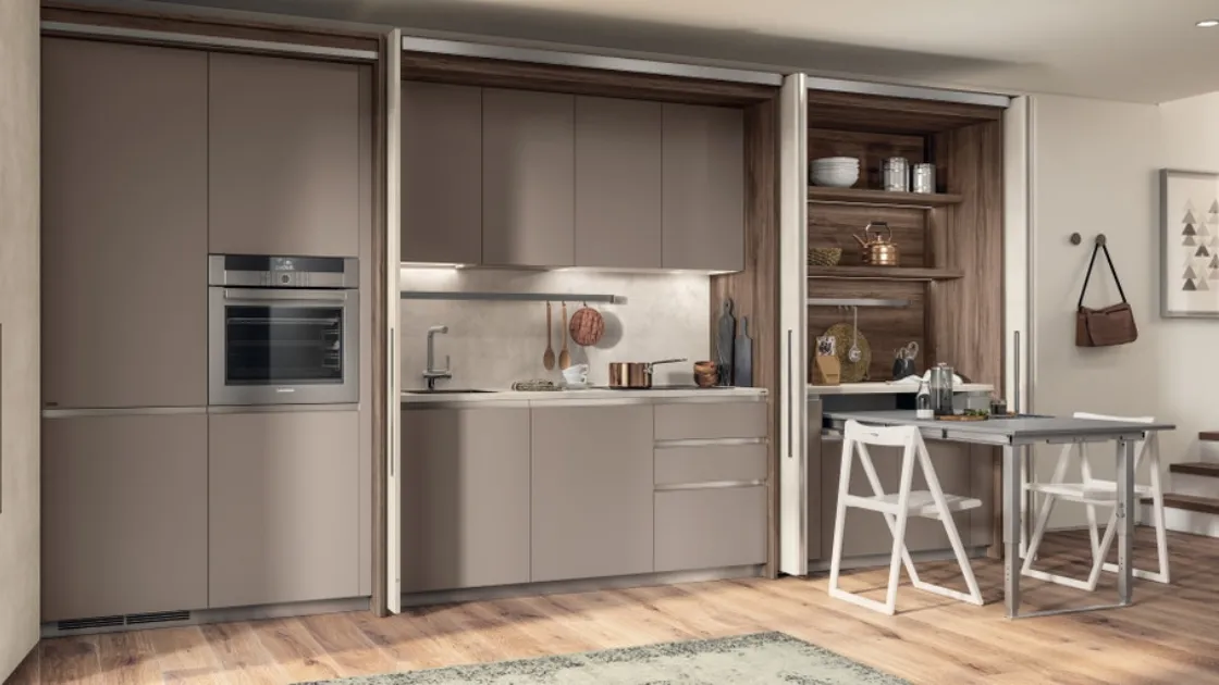 Cucina Moderna Boxi Grigio Selce di Scavolini